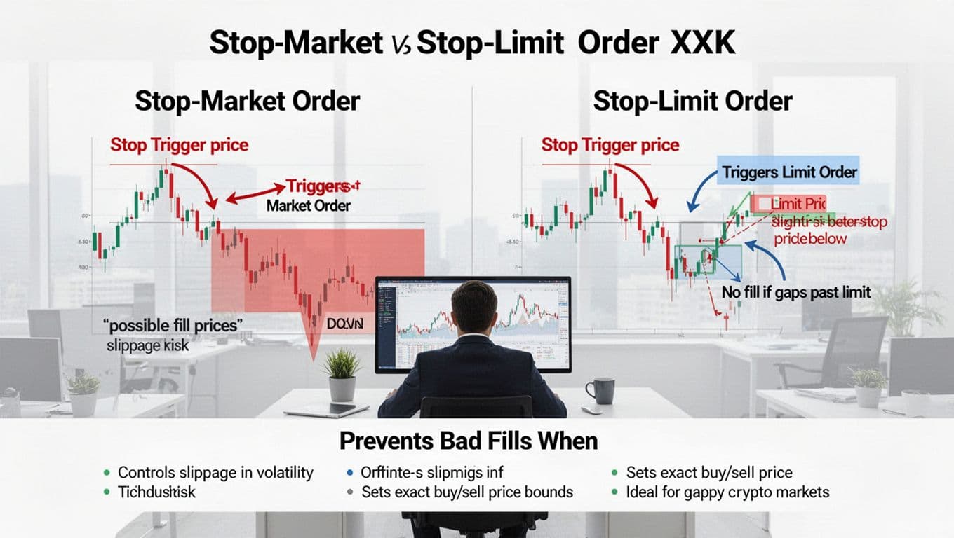 XXKK stop-limit vs stop-market orders, how to set each one, and when it prevents bad fills