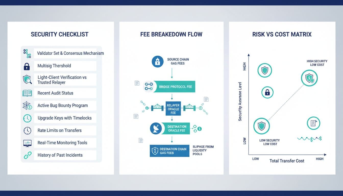 How to evaluate cross-chain bridges for security and fees