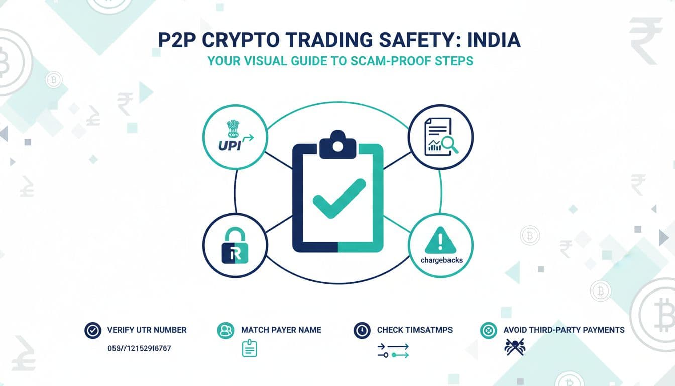 P2P crypto in India, a scam-proof checklist (payment proofs, chargebacks, and release rules)